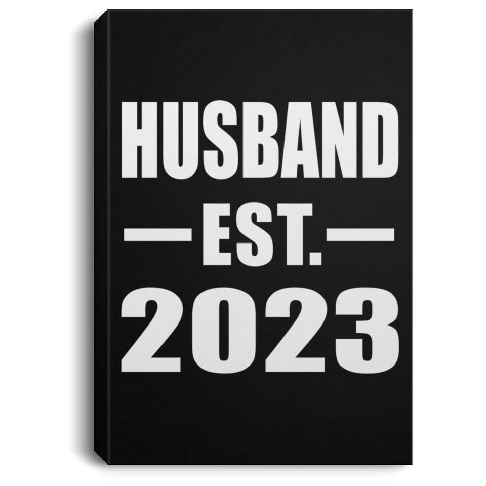 Husband Established EST. 2023 - Canvas Portrait