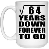 8th Anniversary Square Root of 64 Years Down Forever To Go - 15oz Coffee Mug