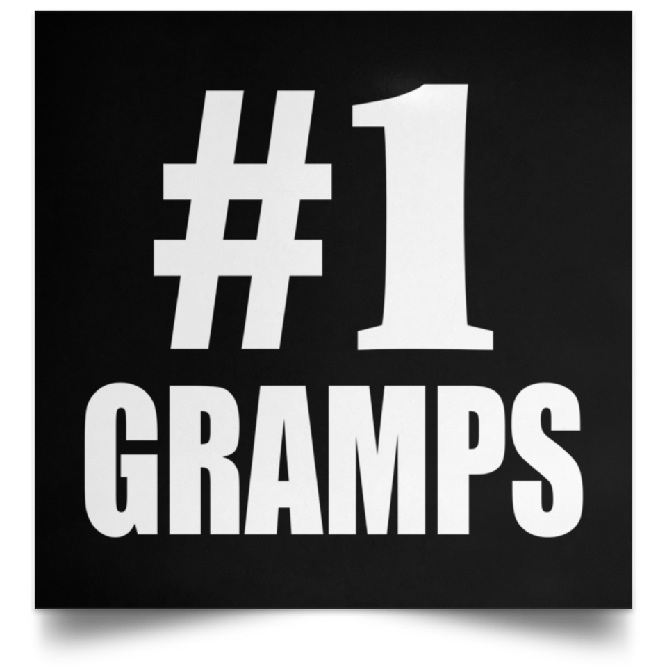Number One #1 Gramps - Poster Square