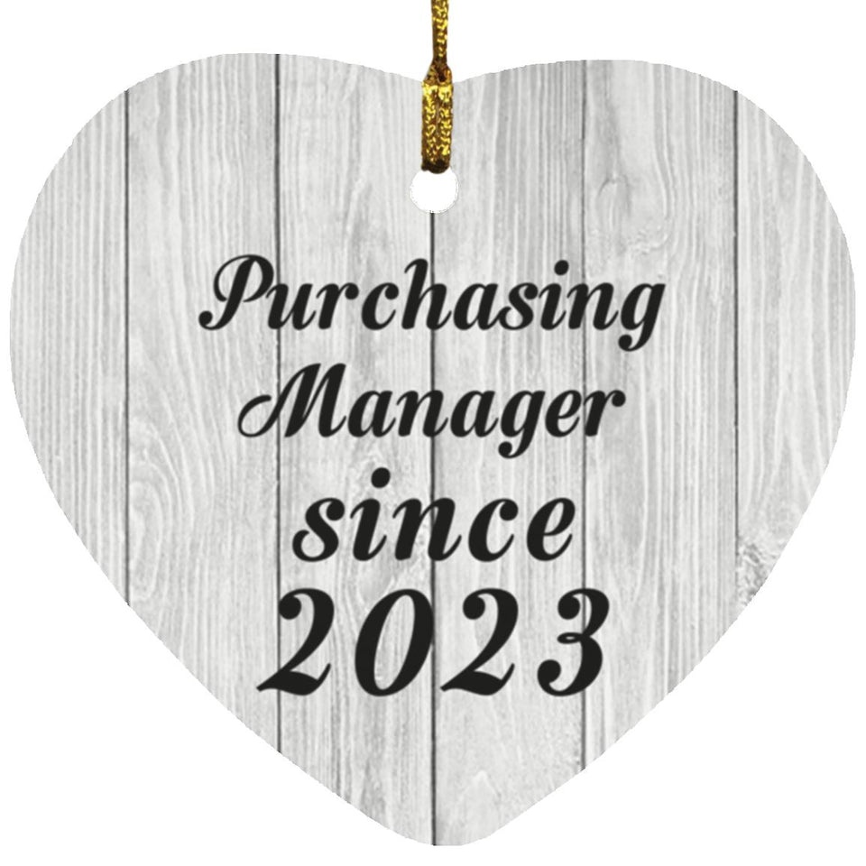 Purchasing Manager Since 2023 - Heart Ornament F