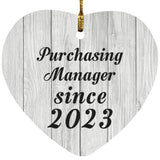 Purchasing Manager Since 2023 - Heart Ornament F