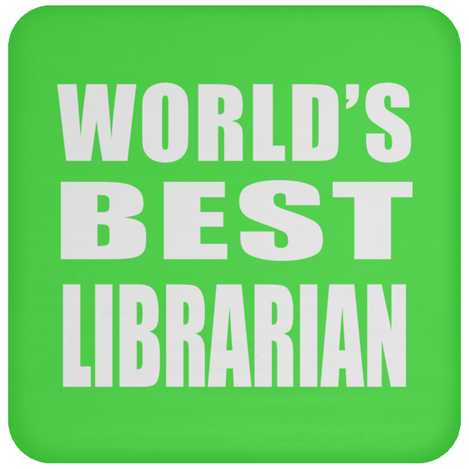 World's Best Librarian - Drink Coaster