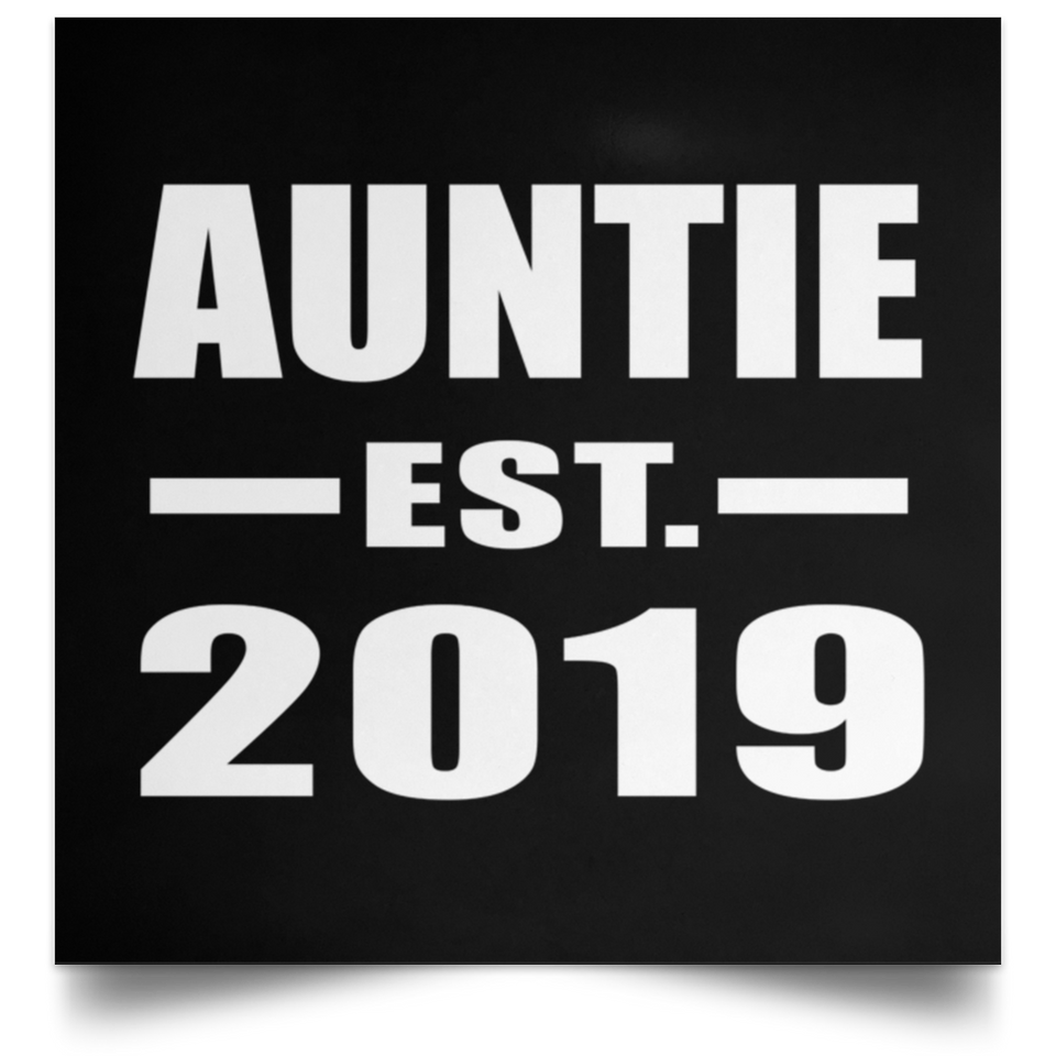 Auntie Established EST. 2019 - Poster Square