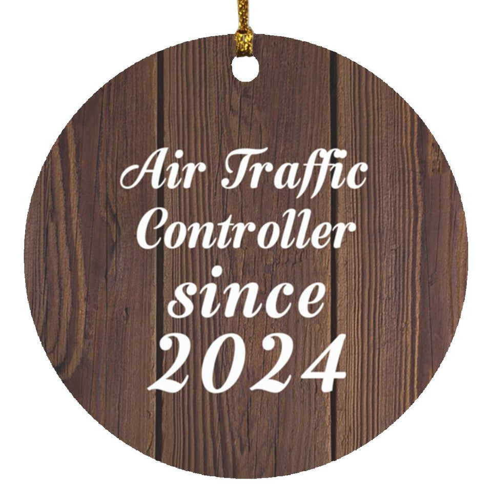 Air Traffic Controller Since 2024 - Circle Ornament D