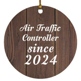Air Traffic Controller Since 2024 - Circle Ornament D