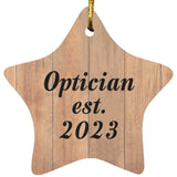 Optician Established Est. 2023 - Star Ornament C
