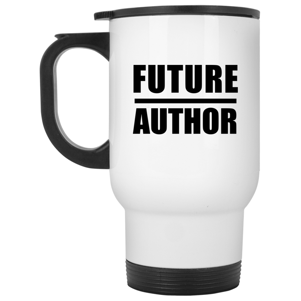 Future Author - White Travel Mug