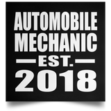 Automobile Mechanic Established EST. 2018 - Poster Square