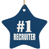 Number One #1 Recruiter - Star Ornament