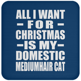All I Want For Christmas Is My Domestic Mediumhair Cat - Coaster
