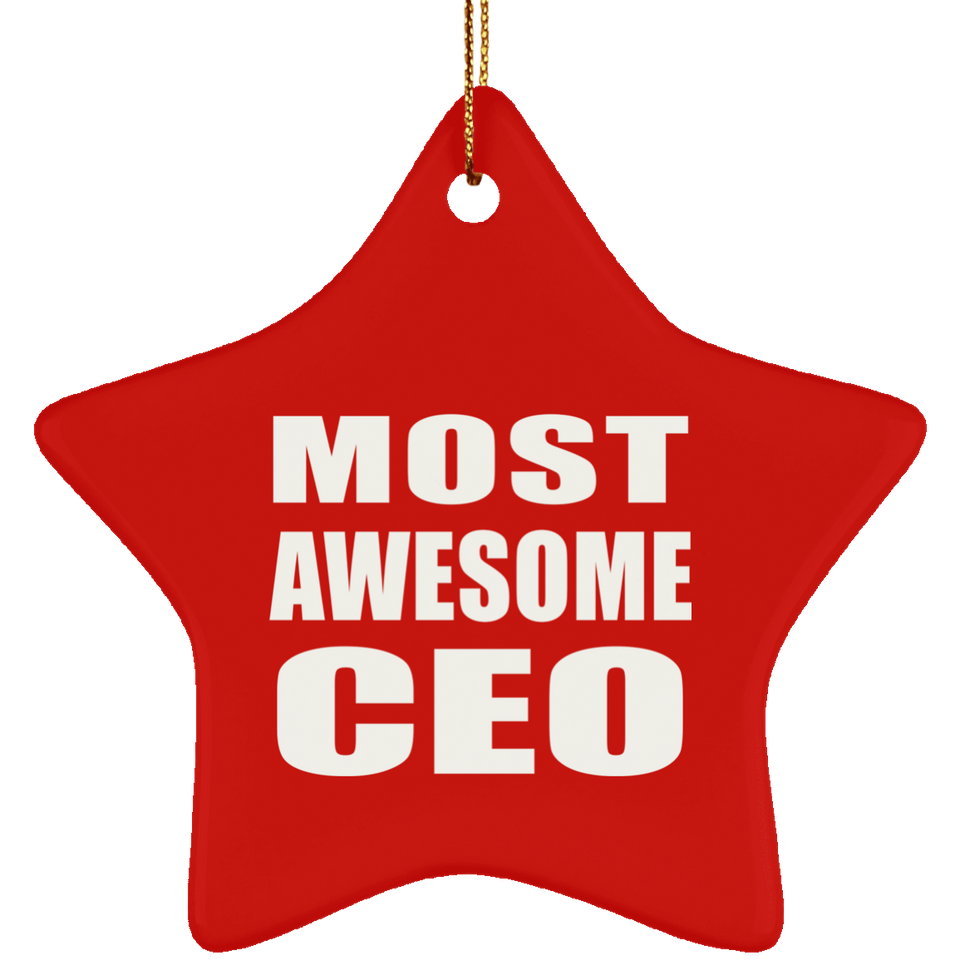 Most Awesome CEO - Star Ornament