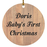 Doris Baby's First Christmas - Circle Ornament C