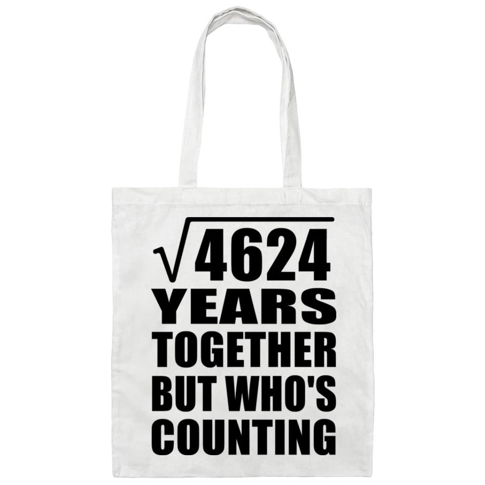 68th Anniversary Square Root of 4624 Years Who's Counting - Tote Bag White