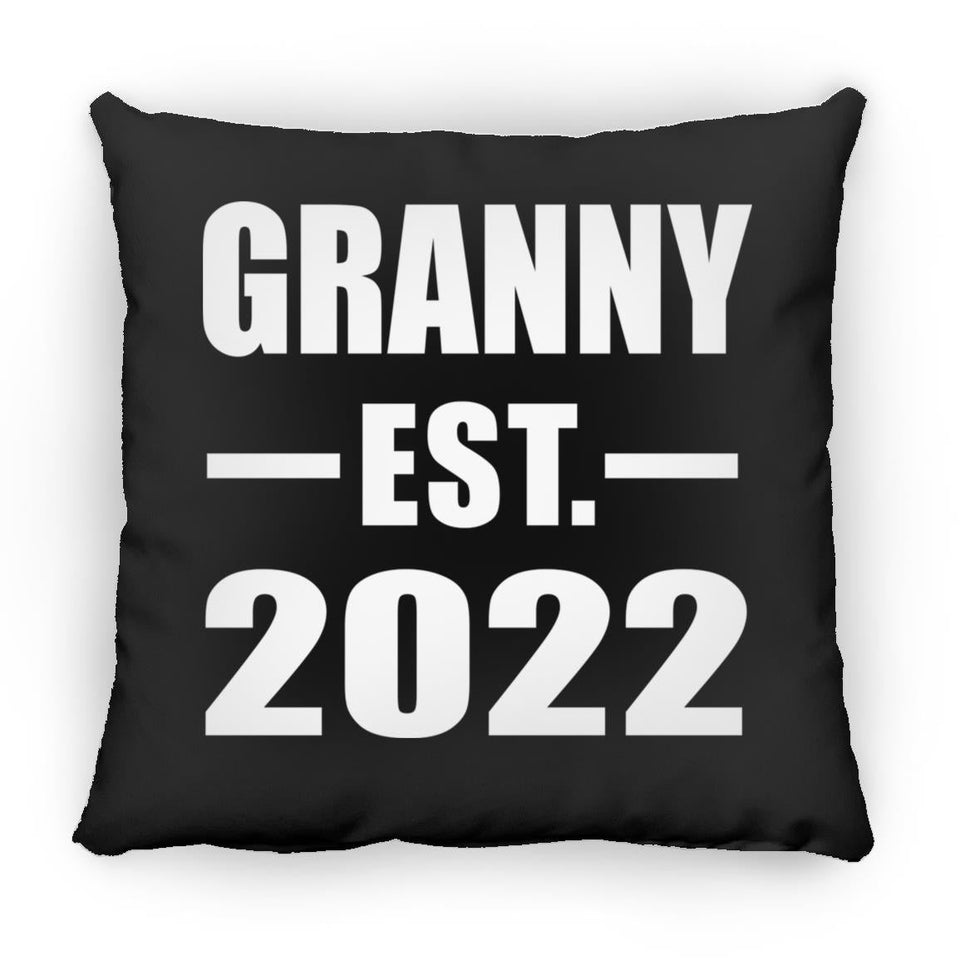Granny Established EST. 2022 - Throw Pillow Black