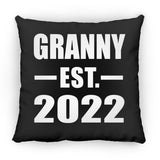 Granny Established EST. 2022 - Throw Pillow Black