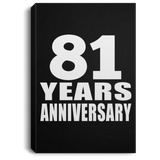 81st Anniversary 81 Years Anniversary - Canvas Portrait