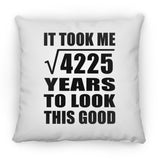 65th Birthday Took Square Root of 4225 Years To Look Good - Throw Pillow