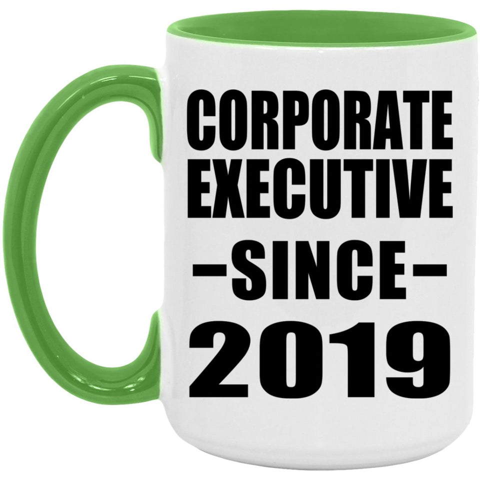 Corporate Executive Since 2019 - 15oz Accent Mug Green