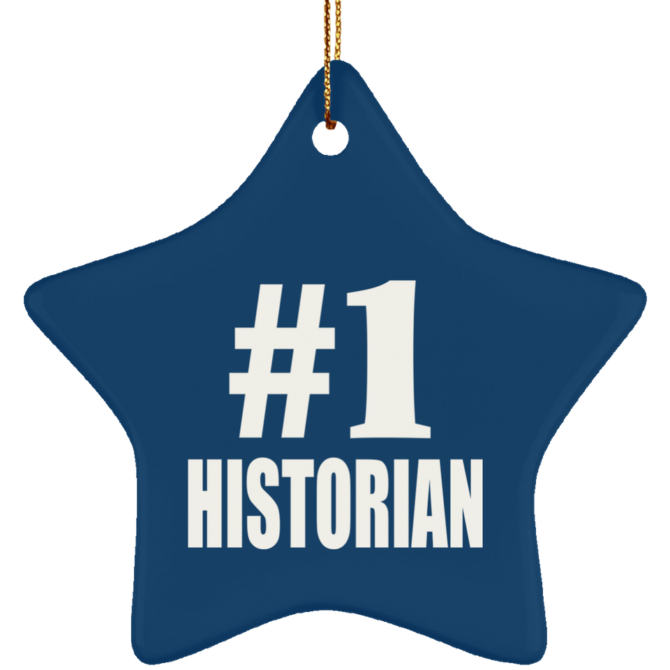 Number One #1 Historian - Star Ornament