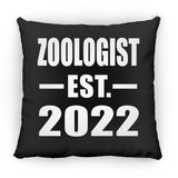 Zoologist Established EST. 2022 - Throw Pillow Black