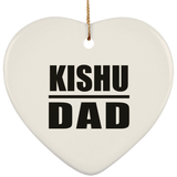 Kishu Dad - Heart Ornament