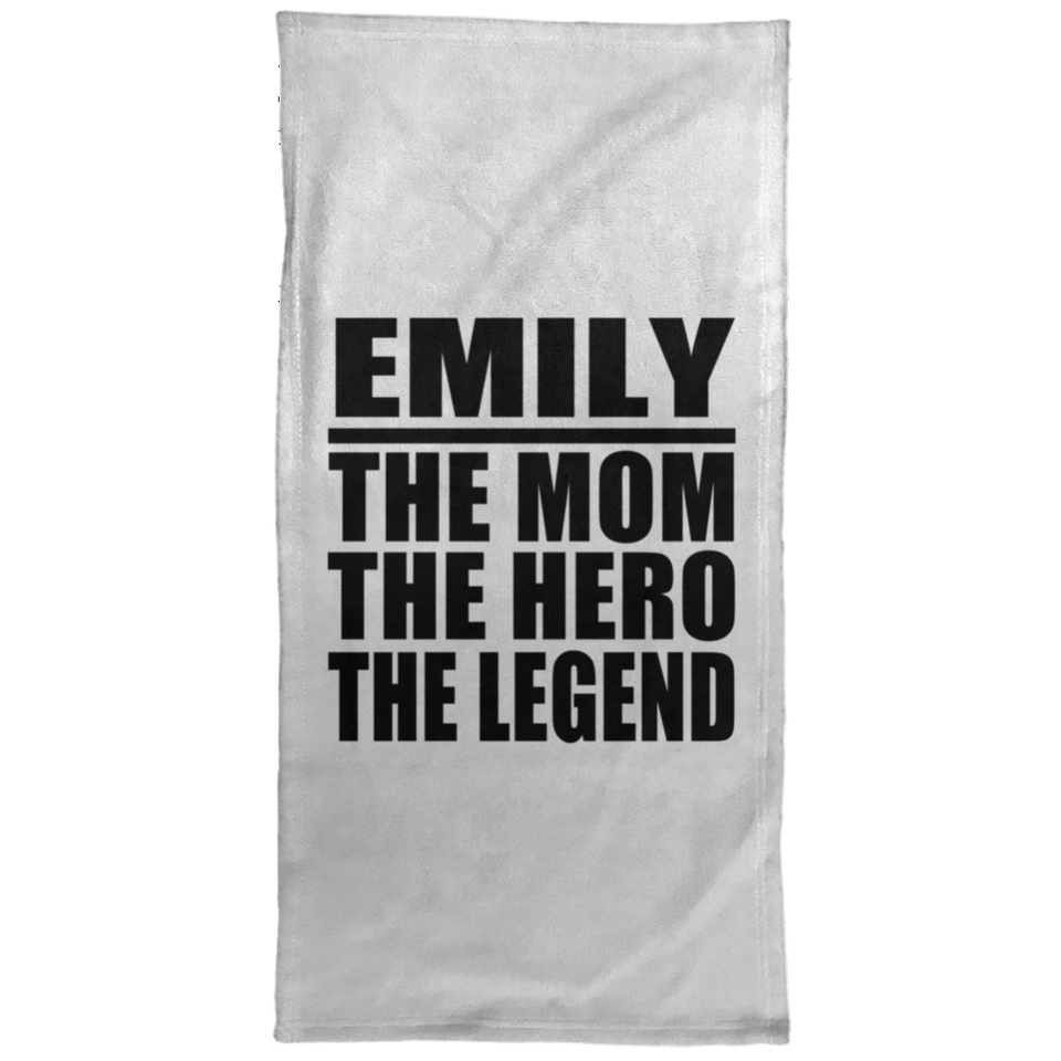 Emily The Mom The Hero The Legend - Hand Towel