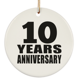 10th Anniversary 10 Years - Circle Ornament