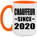 Chauffeur Since 2020 - 15oz Accent Mug Orange