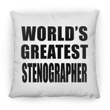 World's Greatest Stenographer - Throw Pillow