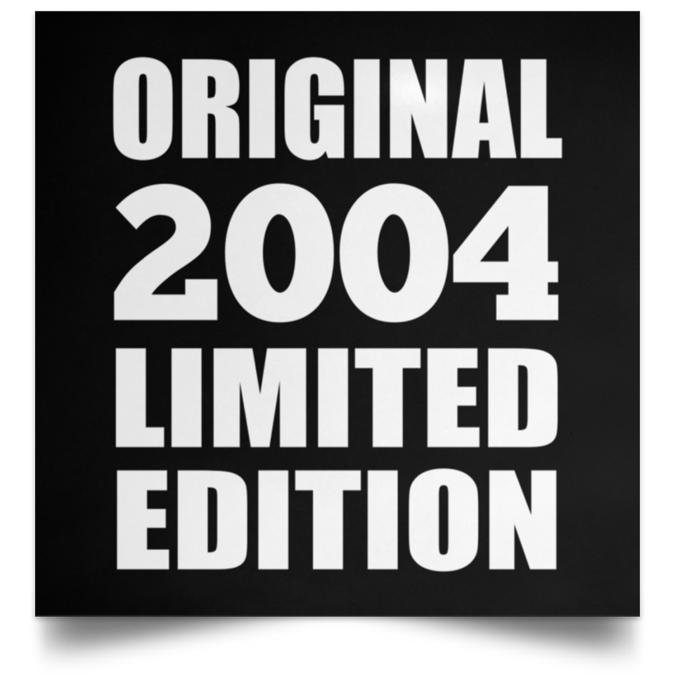 20th Birthday Original 2004 Limited Edition - Poster Square