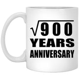 30th Anniversary Square Root of 900 Years Anniversary - 11oz Coffee Mug
