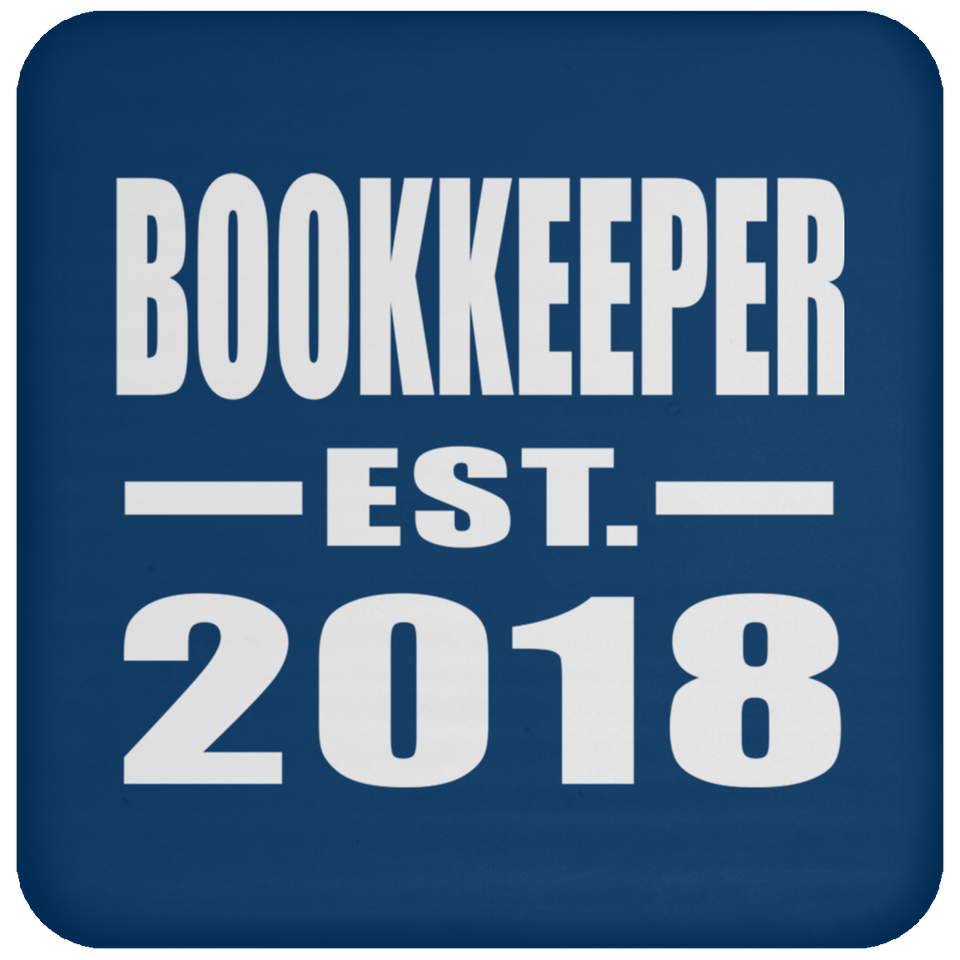 Bookkeeper Established EST. 2018 - Drink Coaster