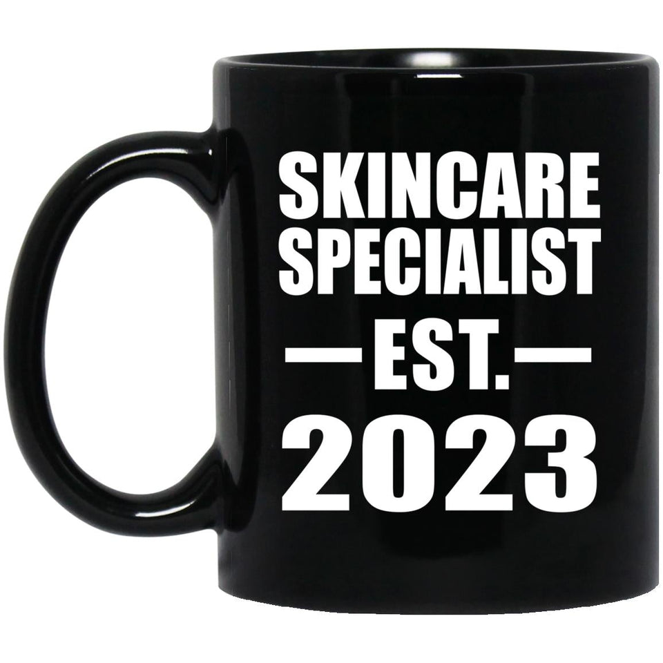 Skincare Specialist Established EST. 2023 - 11oz Coffee Mug Black