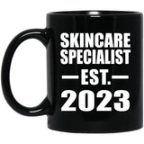Skincare Specialist Established EST. 2023 - 11oz Coffee Mug Black
