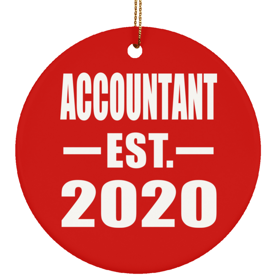 Accountant Established EST. 2020 - Circle Ornament