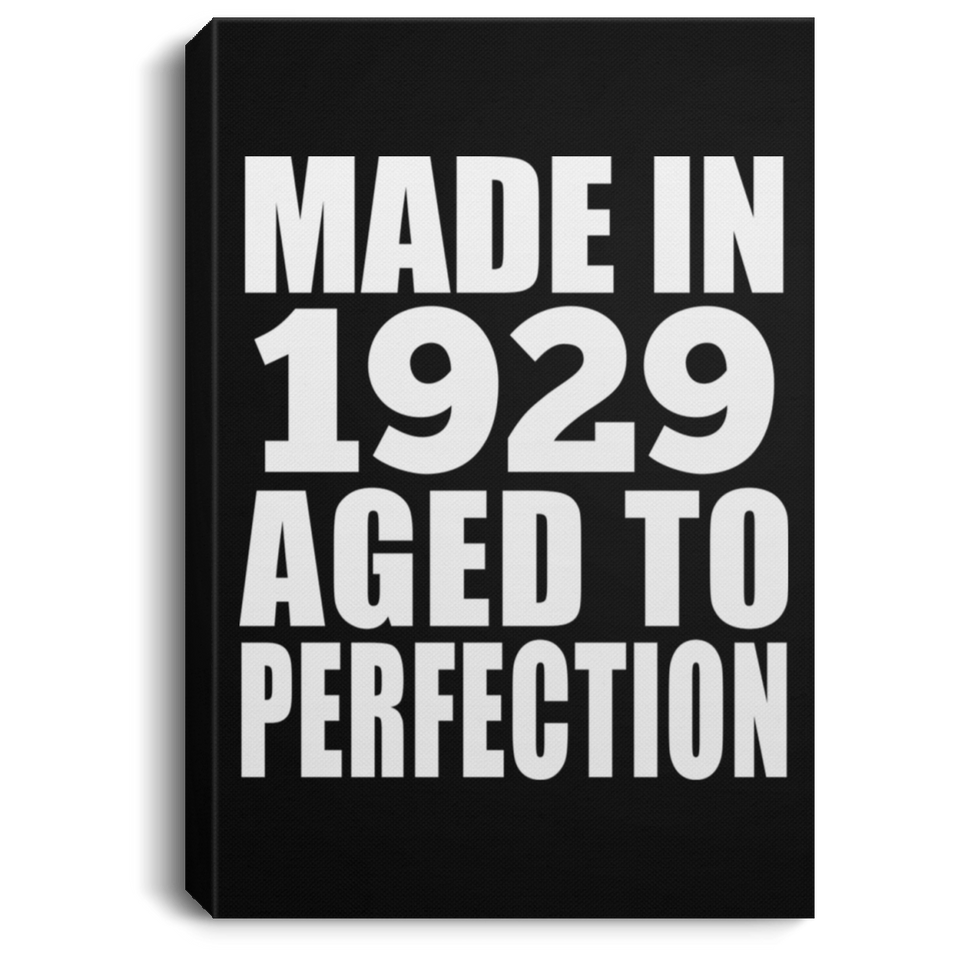 95th Birthday Made In 1929 Aged to Perfection - Canvas Portrait