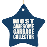 Most Awesome Garbage Collector - Star Ornament
