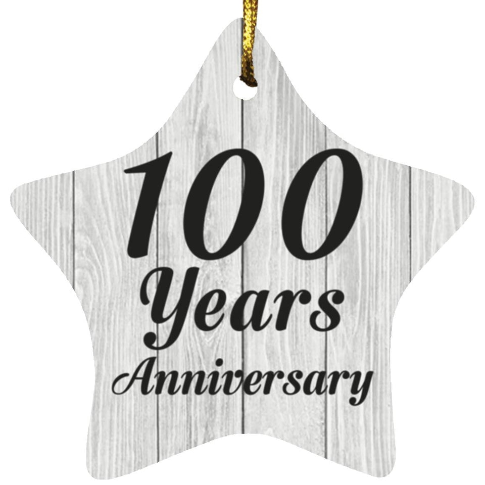 100th Anniversary 100 Years Anniversary - Star Ornament F