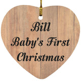 Bill Baby's First Christmas - Heart Ornament C