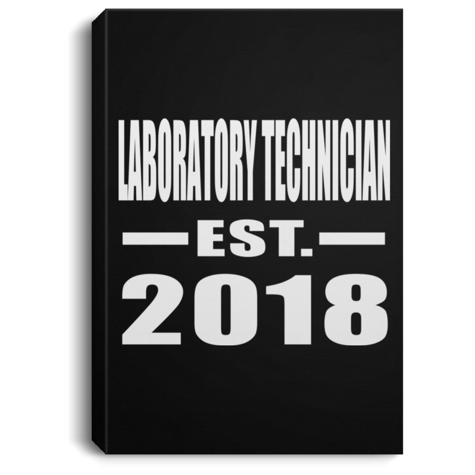 Laboratory Technician Established EST. 2018 - Canvas Portrait