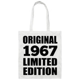 57th Birthday Original 1967 Limited Edition - Tote Bag White