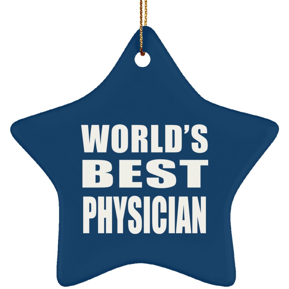 World's Best Physician - Star Ornament