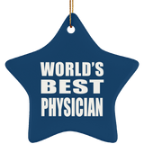 World's Best Physician - Star Ornament