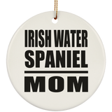 Irish Water Spaniel Mom - Circle Ornament