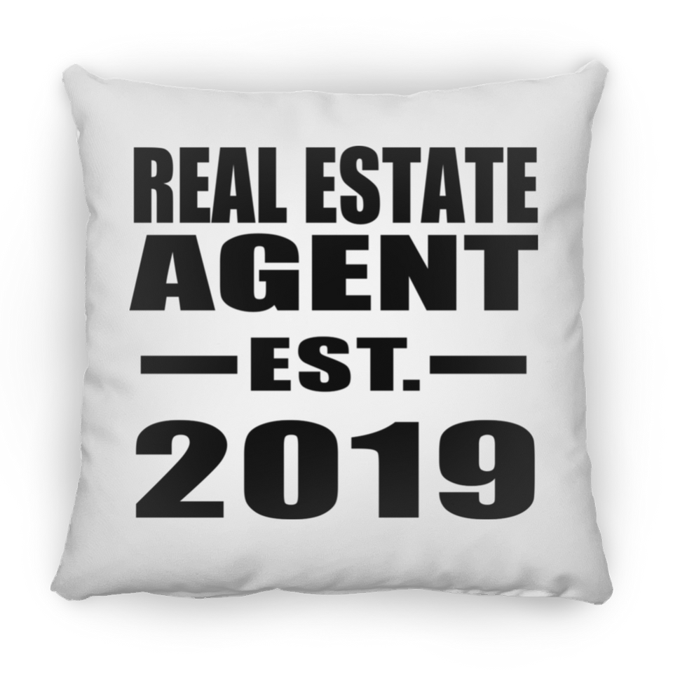 Real Estate Agent Established EST. 2019 - Throw Pillow
