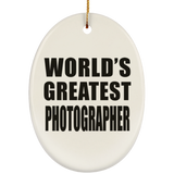 World's Greatest Photographer - Oval Ornament