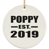 Poppy Established EST. 2019 - Circle Ornament