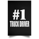 Number One #1 Truck Driver - Poster Portrait