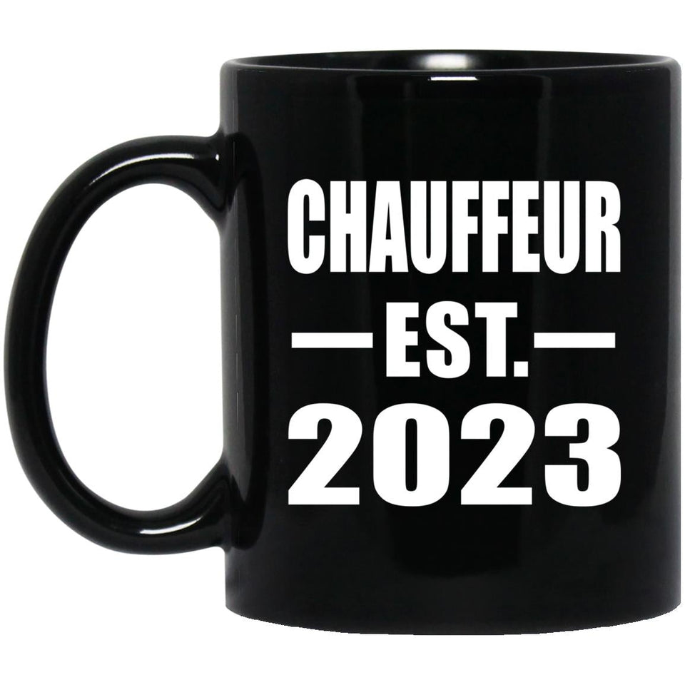 Chauffeur Established EST. 2023 - 11oz Coffee Mug Black