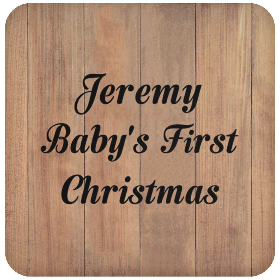Jeremy Baby's First Christmas - Drink Coaster C